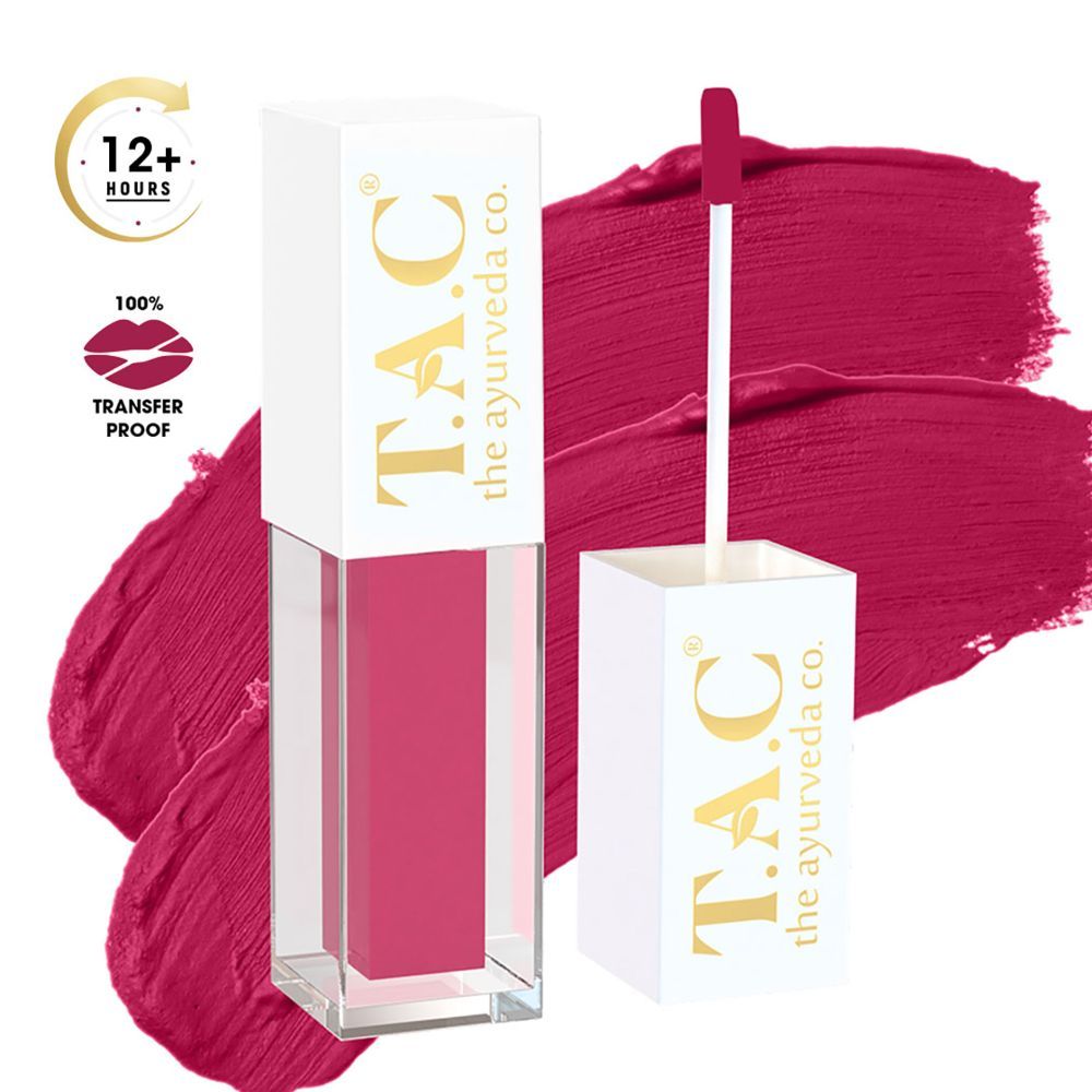 Buy TAC - The Ayurveda Co. Cosmic Pink  Liquid Lipstick, Natural Matte Finish Lipstick, 5ML - Purplle