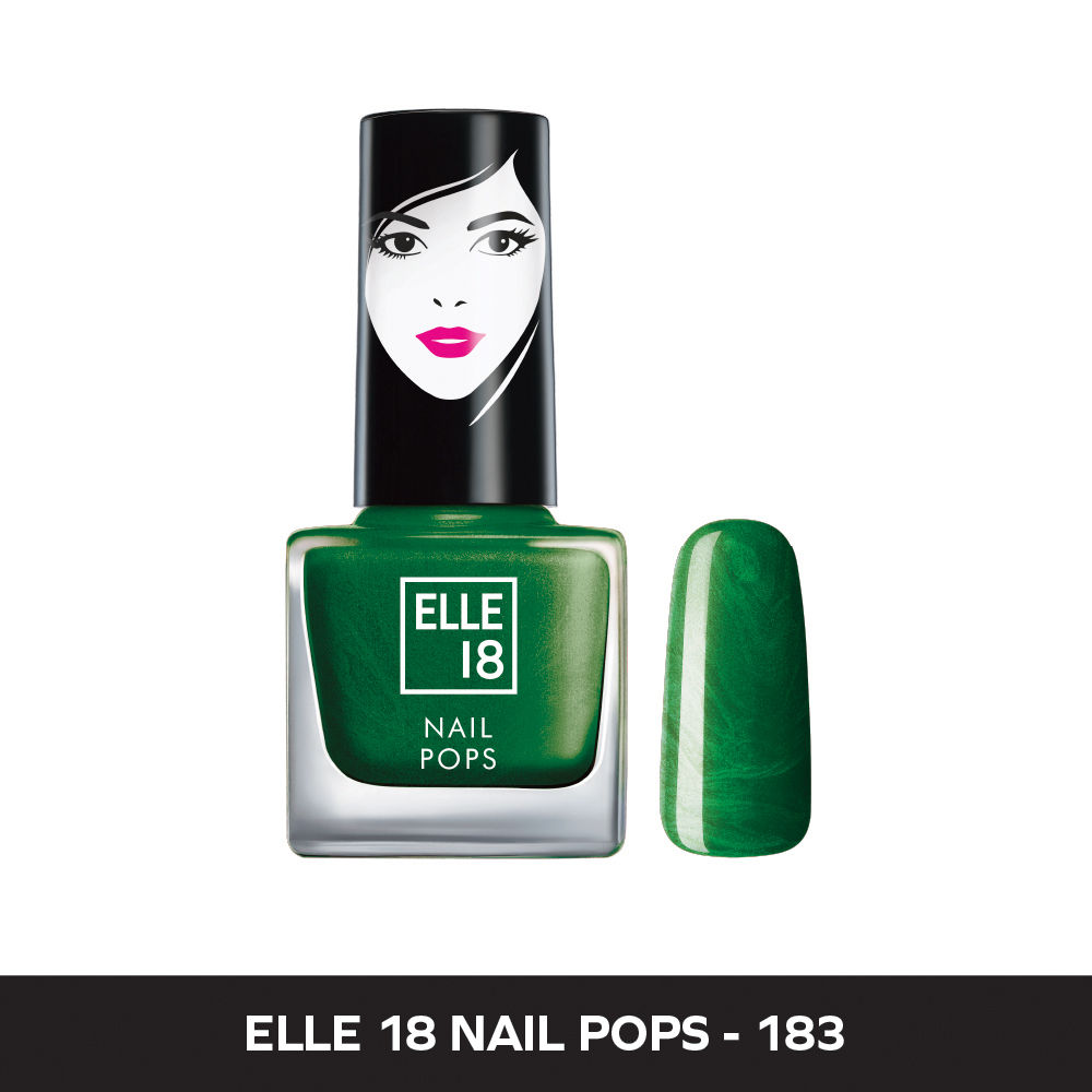Elle 18 Nail Pops Nail Color, 5 ML Bottle ,Long stay Glossy Finish (Shade  14) | eBay
