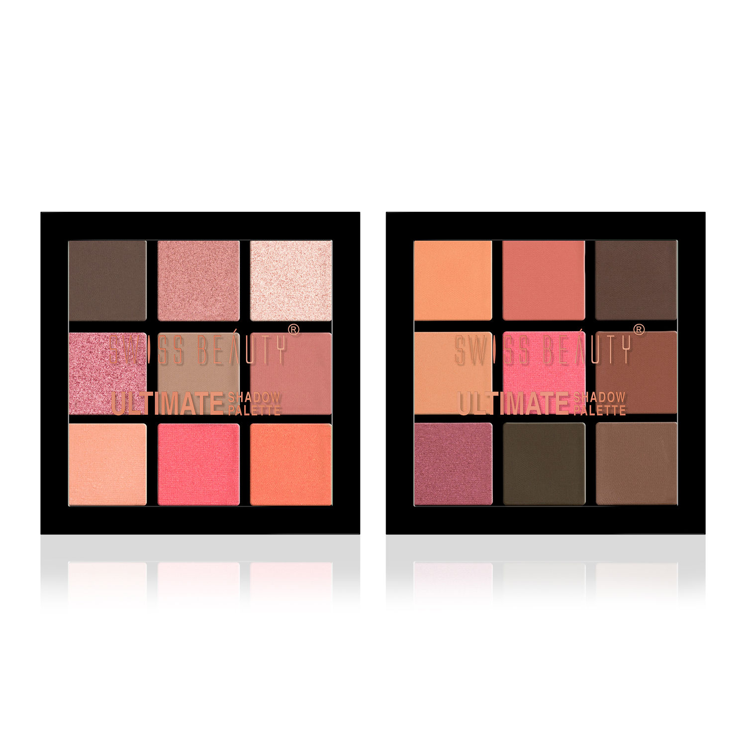Buy Swiss Beauty Ultimate Eyeshadow Palette - Set of 2 - 12GM - Purplle
