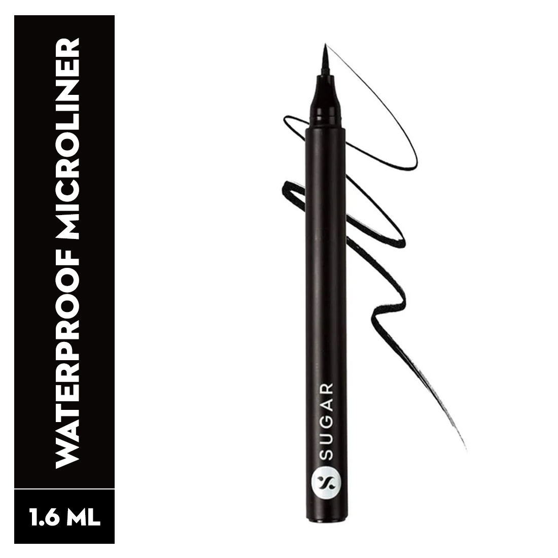 Buy SUGAR Cosmetics - Wingman - Waterproof Microliner - 01 I'll Be Black (Jet Black Eyeliner) - Micro Precision Tip, Smudge Proof, Waterproof, Transferproof, Lasts Up to 12 Hours - Purplle