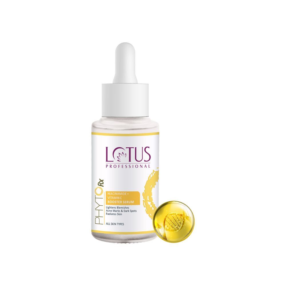 Buy Lotus Professional PhytoRx Niacinamide + Vitamin C Booster Serum | Lightens Acne Marks, Dark Spots & Blemishes | For All Skin Types | 30ml - Purplle