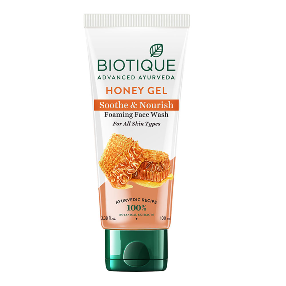 Buy Biotique Honey Gel Soothe & Nourish Foaming Face Wash (100 ml) - Purplle