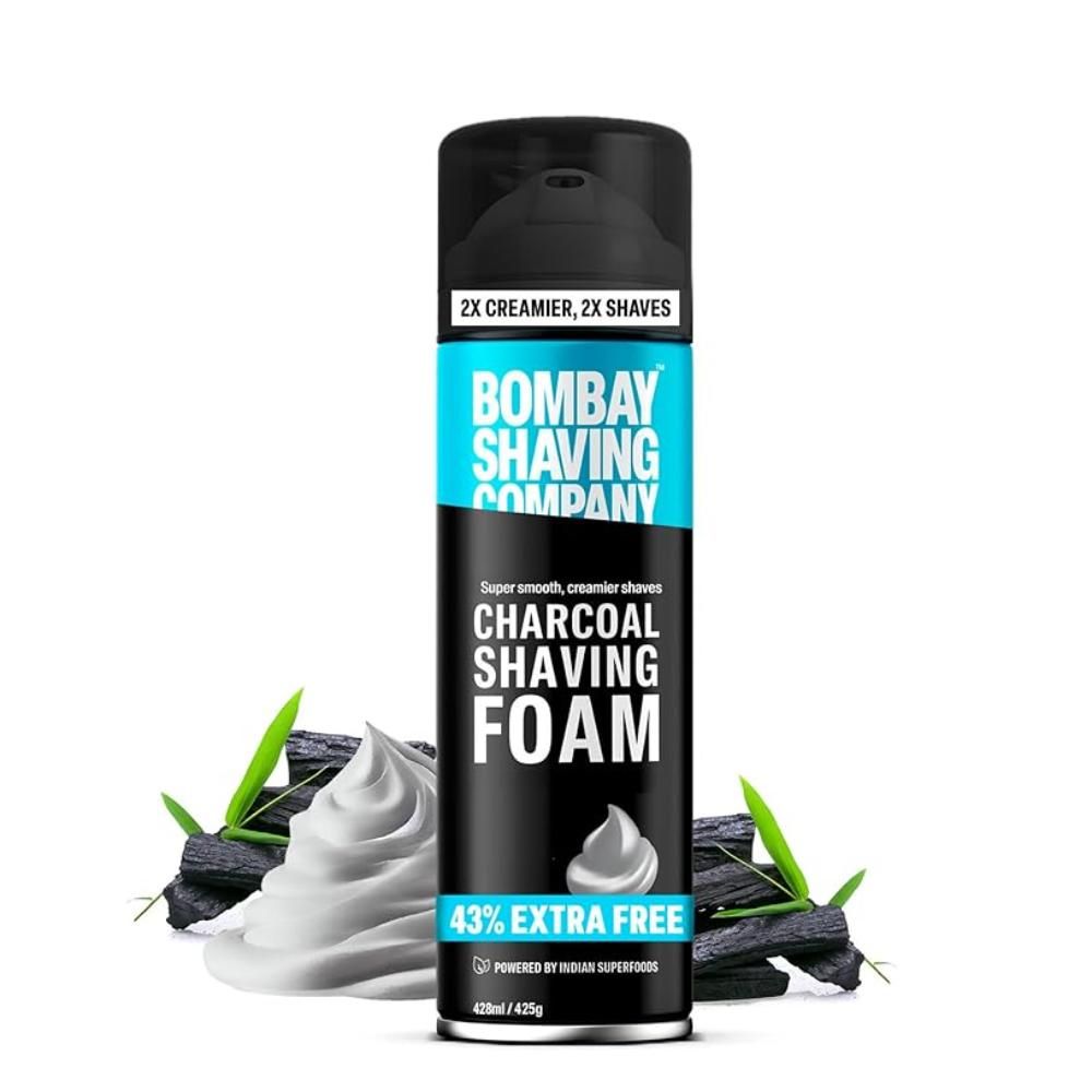 Buy Bombay Shaving Company Charcoal Shaving Foam, 428 ml (43% extra) - Purplle