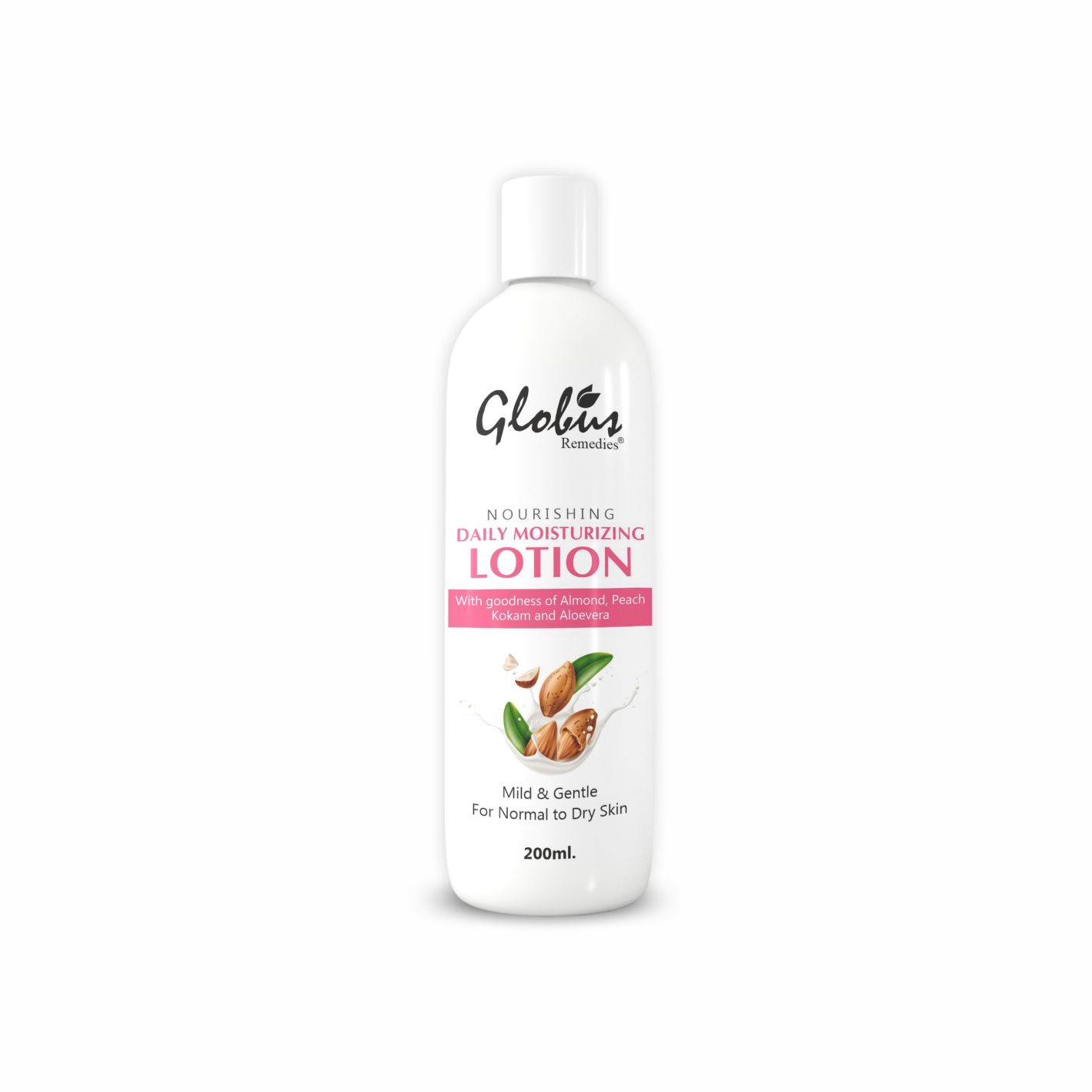 Buy Globus Remedies Nourishing & Daily Moisturizing Body Lotion, For Silky Smooth Skin, With Goodness of Almond, Aloe Vera & Peach & Kokum Butter, 200ml - Purplle