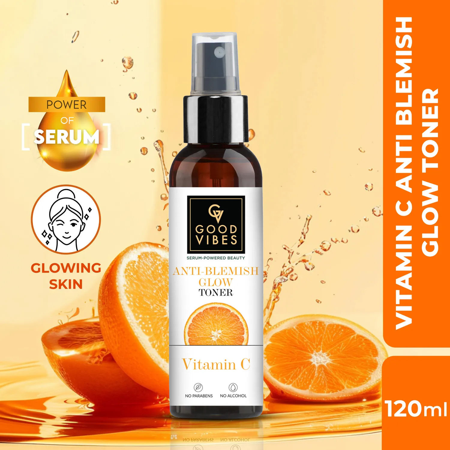 Buy Good Vibes Anti Blemish Glow Toner Vitamin C | Spotless, Brightening, Depigmentation (200 ml) - Purplle