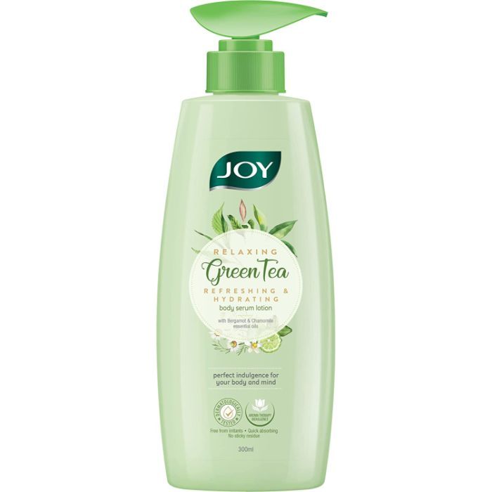 Buy Joy Relaxing Green Tea Body Serum Lotion | Refreshing & Hydrating | With Bergamot & Chamomile Essential Oil | Quick Absorbing & Skin Glowing | Body Serum Lotion | For All Skin Types | 300 ml - Purplle