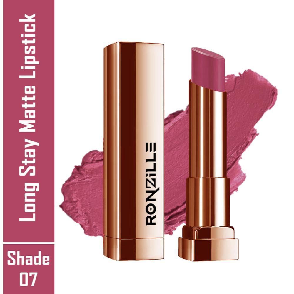 Buy Ronzille RC Long Stay Creamy Matte Lipstick With Intense Colour -07 - Purplle