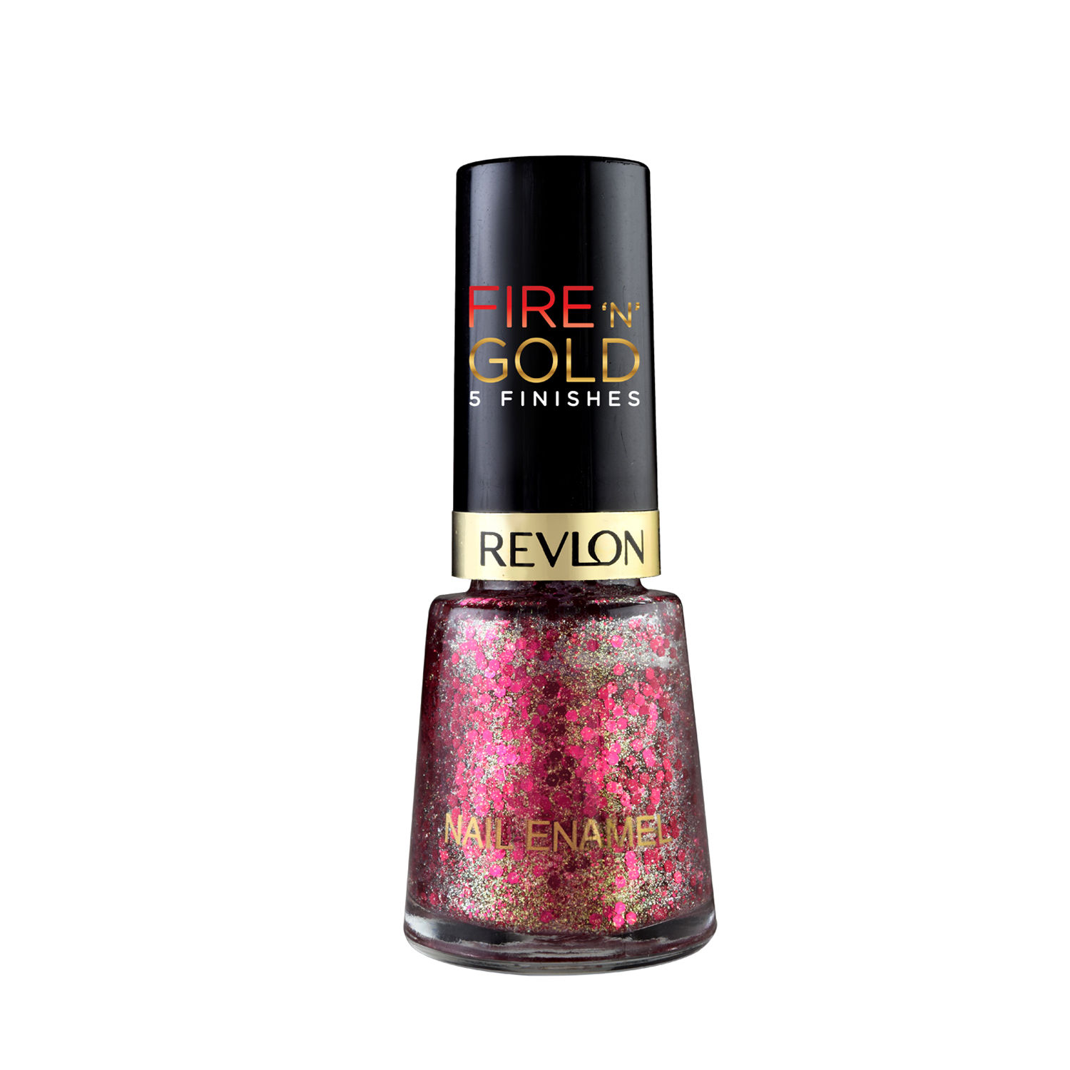 Buy Revlon Nail Enamel ( Fire n Gold ) -Red Sparkle - Purplle