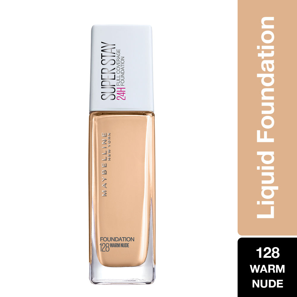 Buy Maybelline New York Super Stay Full Coverage Foundation - Warm Nude 128  (30 ml) Online | Purplle