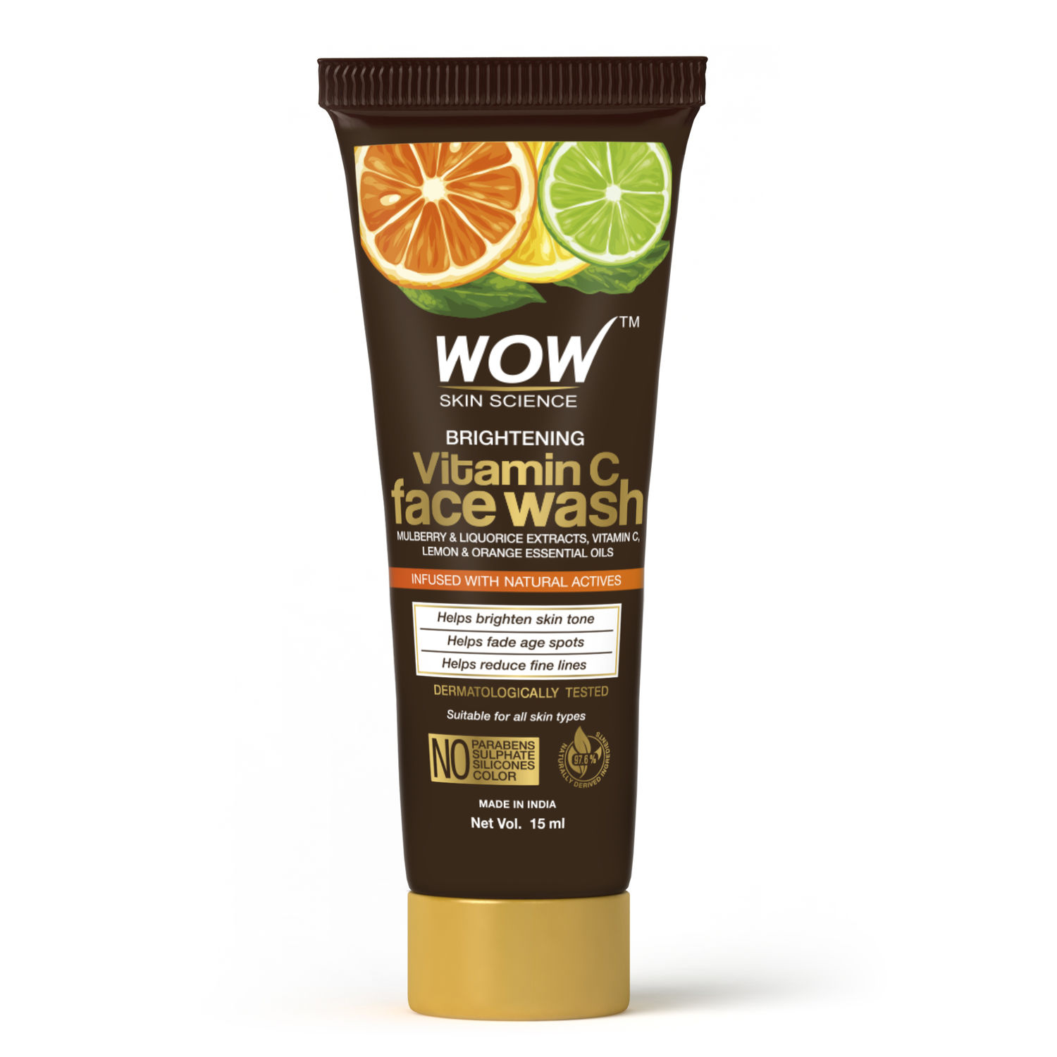Buy WOW Skin Science Vitamin C face Wash (15 ml) - Purplle