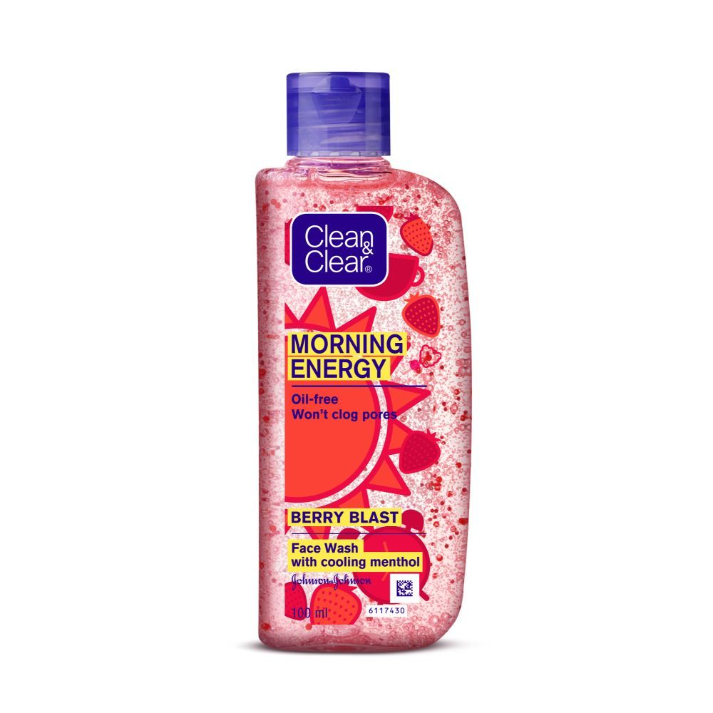 Buy Clean & Clear Morning Energy Berry BlastFace Wash 100ml - Purplle