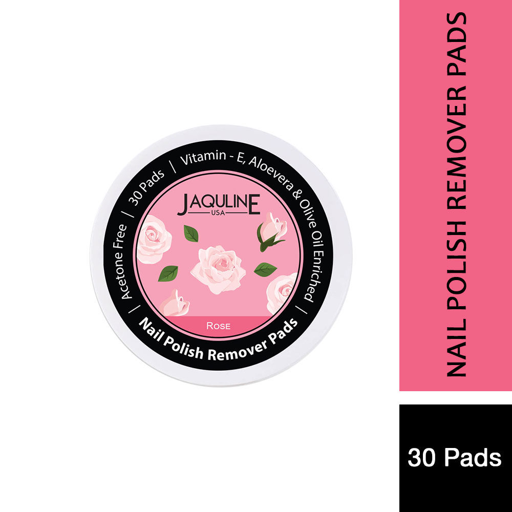 Buy Jaquline USA Nail Polish Remover Pads Rose 30s - Purplle