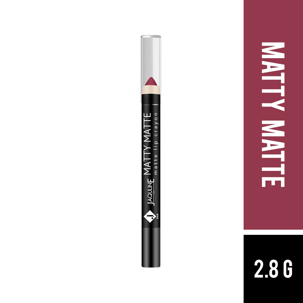 Buy Jaquline USA Matty Matte Lip Crayon 2.8g Bold Babe 4 - Purplle