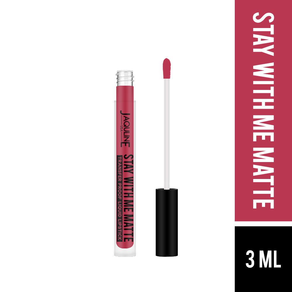 Buy Jaquline USA Stay With Me Liquid Lipstick Fierce 3ml - Purplle