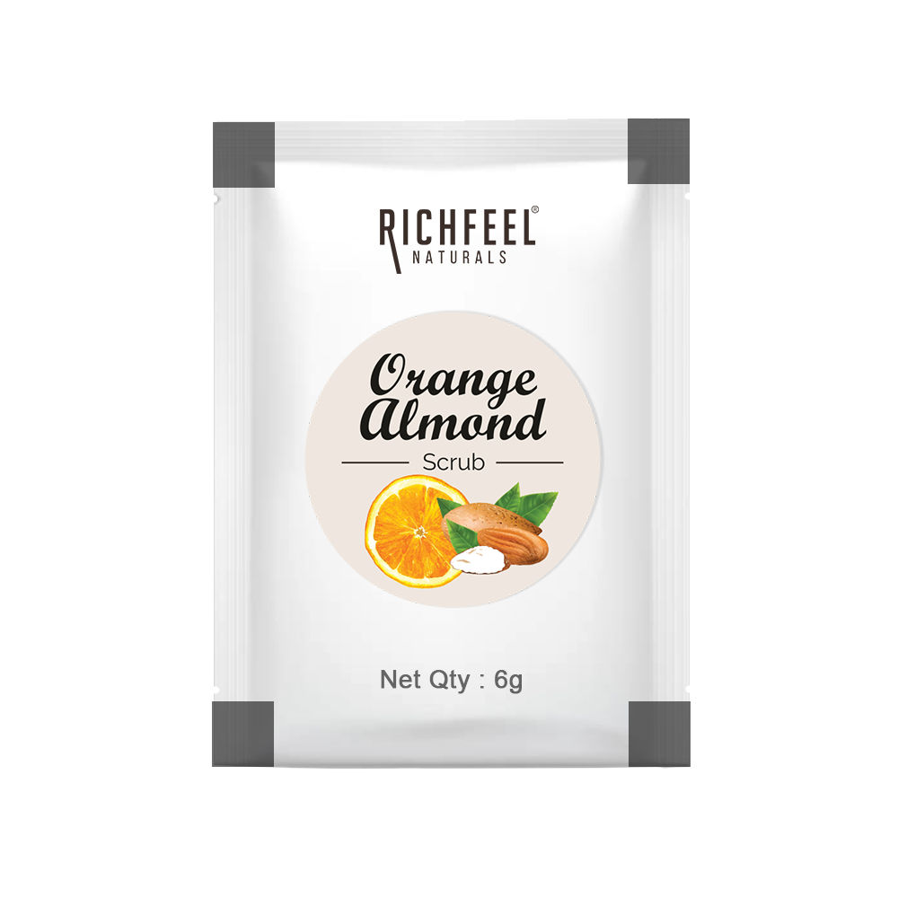 Buy Richfeel Orange Almond Scrub 7g - Purplle