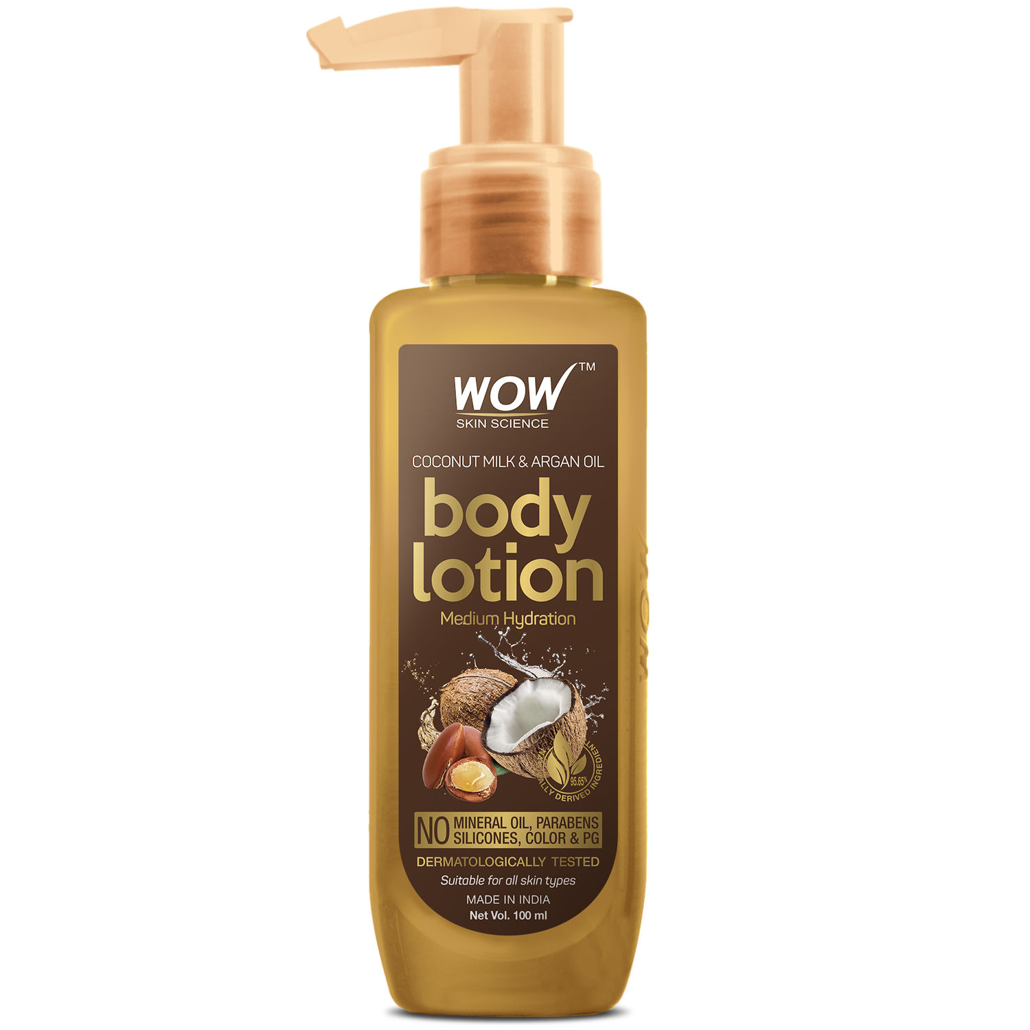 Buy WOW Skin Science Coconut Milk and Argan Oil Body lotion 100 ML - Purplle