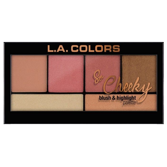 Buy L.A. Colors So Cheeky Blush And Highlight Palette -Peaches And Cream 22 g - Purplle