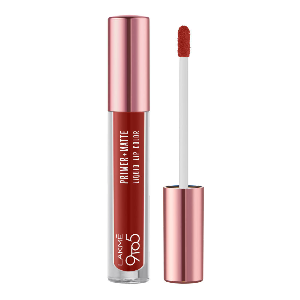 Buy Lakme 9to5 P+M Liquid Lip Color MR5 Rustic Red - Purplle