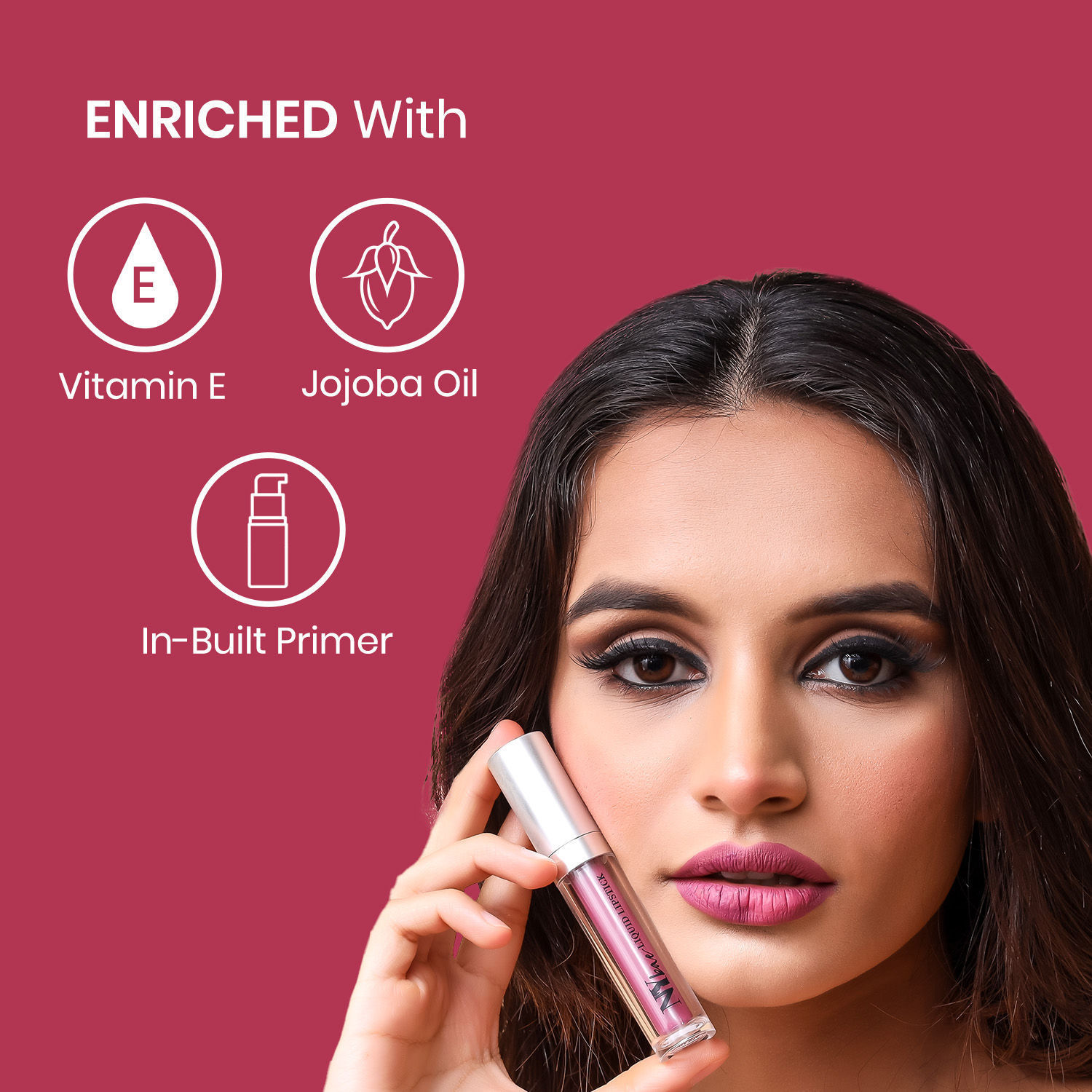 Buy NY Bae Primer + Matte Confessions of a Lip-a-holic Liquid Lipstick -  Binge-ing 2 (4.5 ml) Online | Purplle