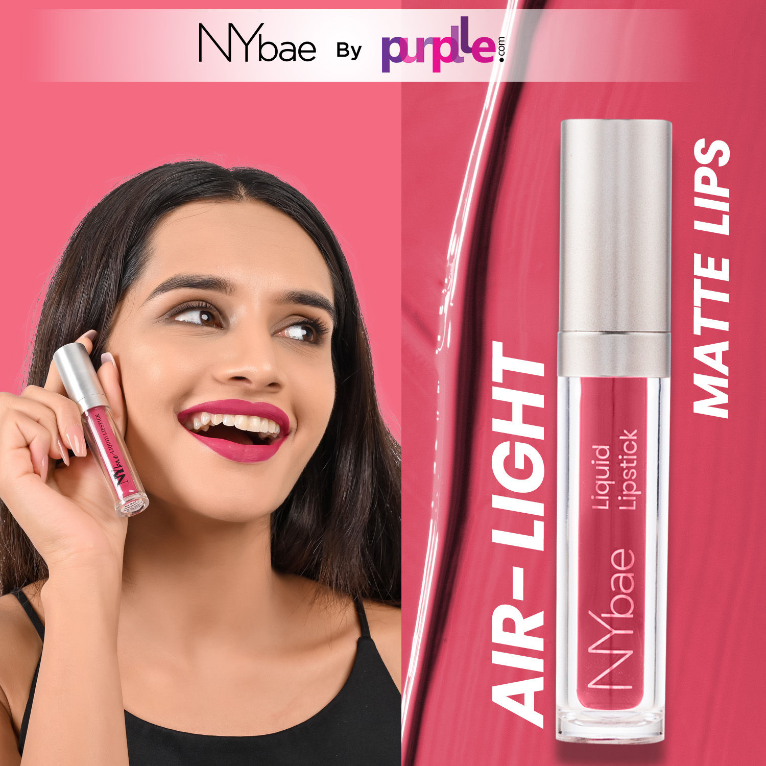 Buy NY Bae Confessions Liquid Lipstick | Lip & Cheek Tint | Purple Lipstick | Matte Finish | Long Lasting - Sleigh All Day 9 (4.5 ml) - Purplle