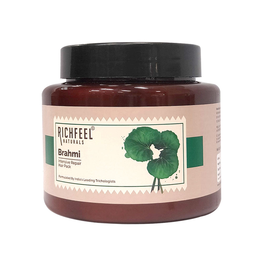 Buy Richfeel Brahmi Intensive Repair Hair Pack (500 g) - Purplle