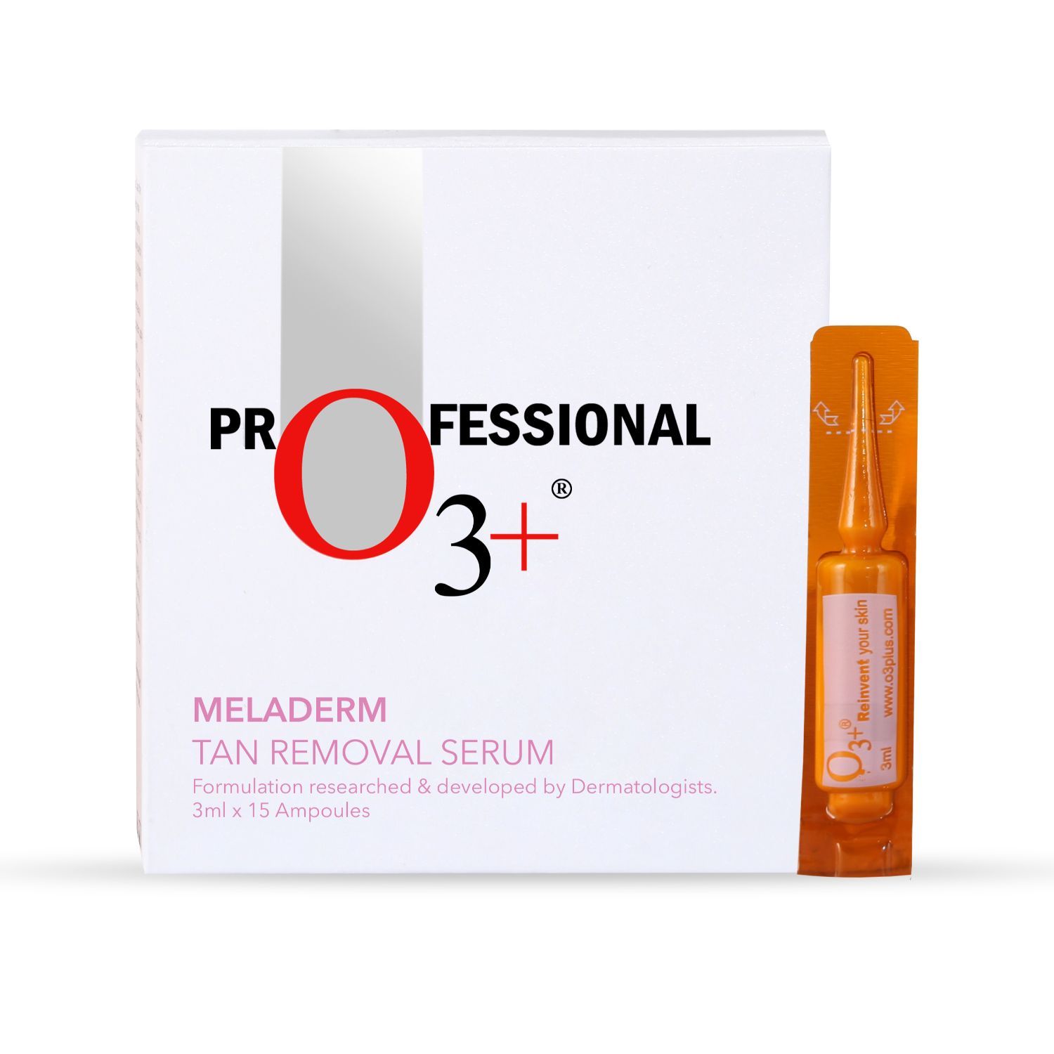 Buy O3+ Meladerm Tan Removal Serum - 3g x 15 Ampoules - Purplle