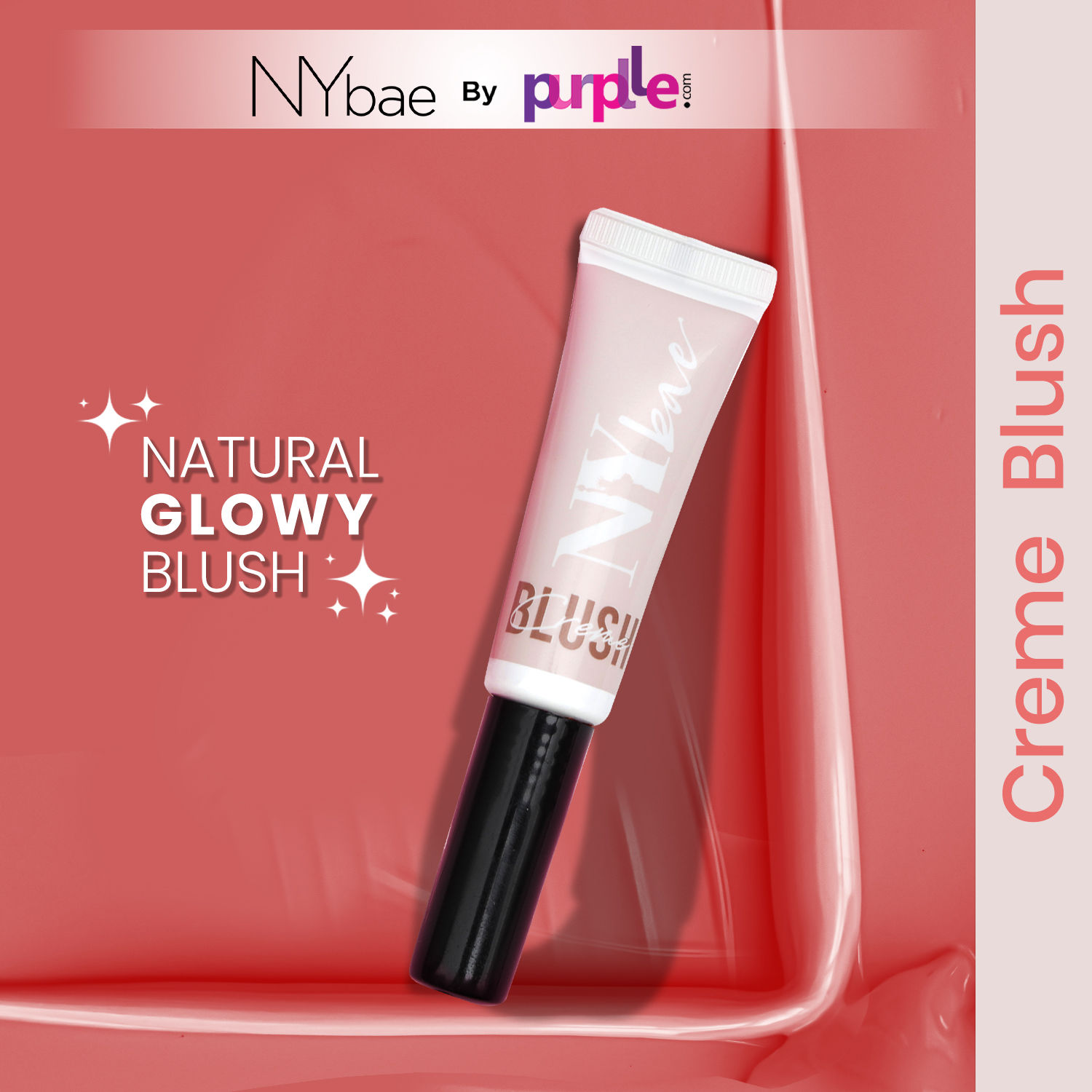 Buy NY Bae Creme Blush | Moisturizing | Liquid Cream Lip and Cheek Tint | Natural Korean Skin | Chirpy Peach 04 (10g) - Purplle