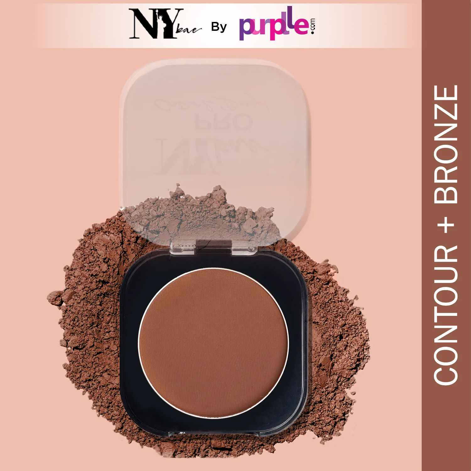 Buy NY Bae Pro Contour & Bronze - Deep Brown 01 (4 g) | 2 In 1 Powder | With Almond Oil & Vitamin E | Rich Colour | Super Blendable | Travel Friendly - Purplle