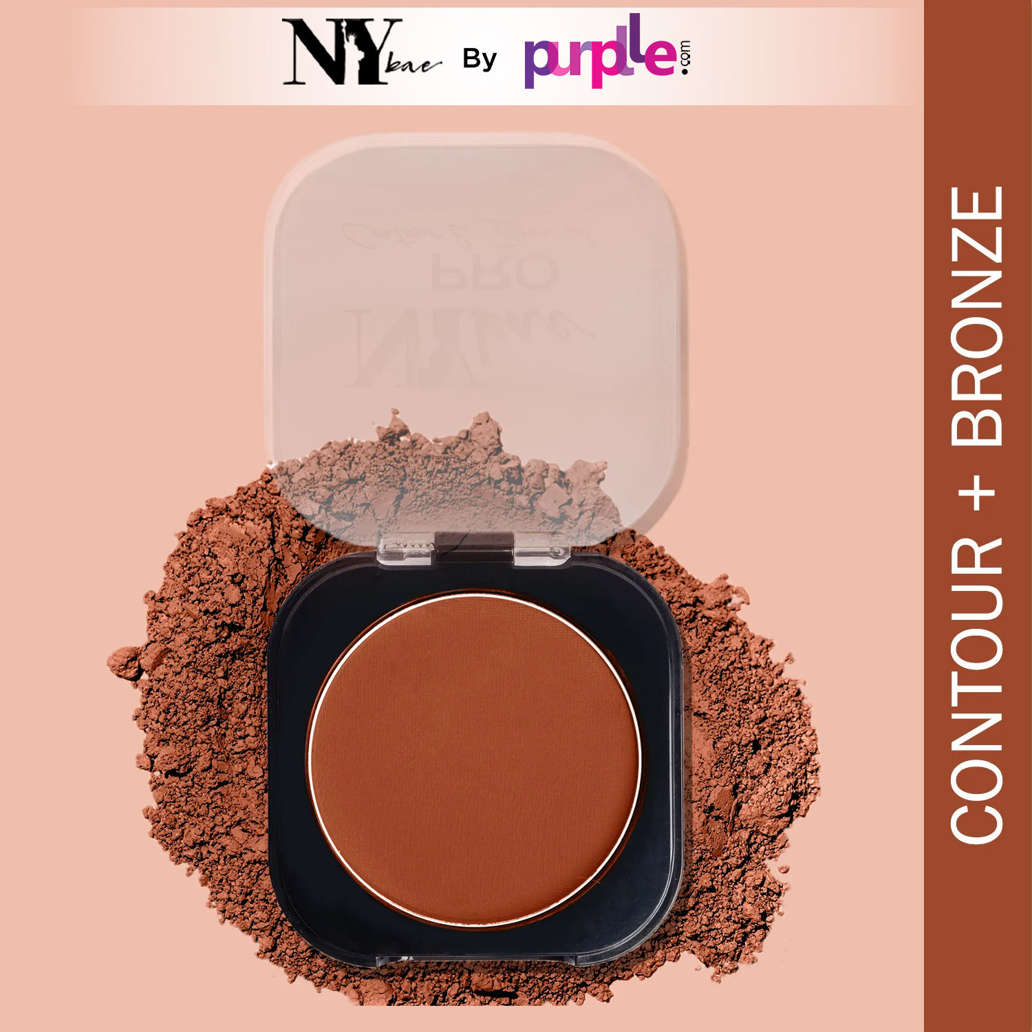 Buy NY Bae Pro Contour & Bronze - Light Brown 03 (4 g) | 2 In 1 Powder | With Almond Oil & Vitamin E | Rich Colour | Super Blendable | Travel Friendly - Purplle