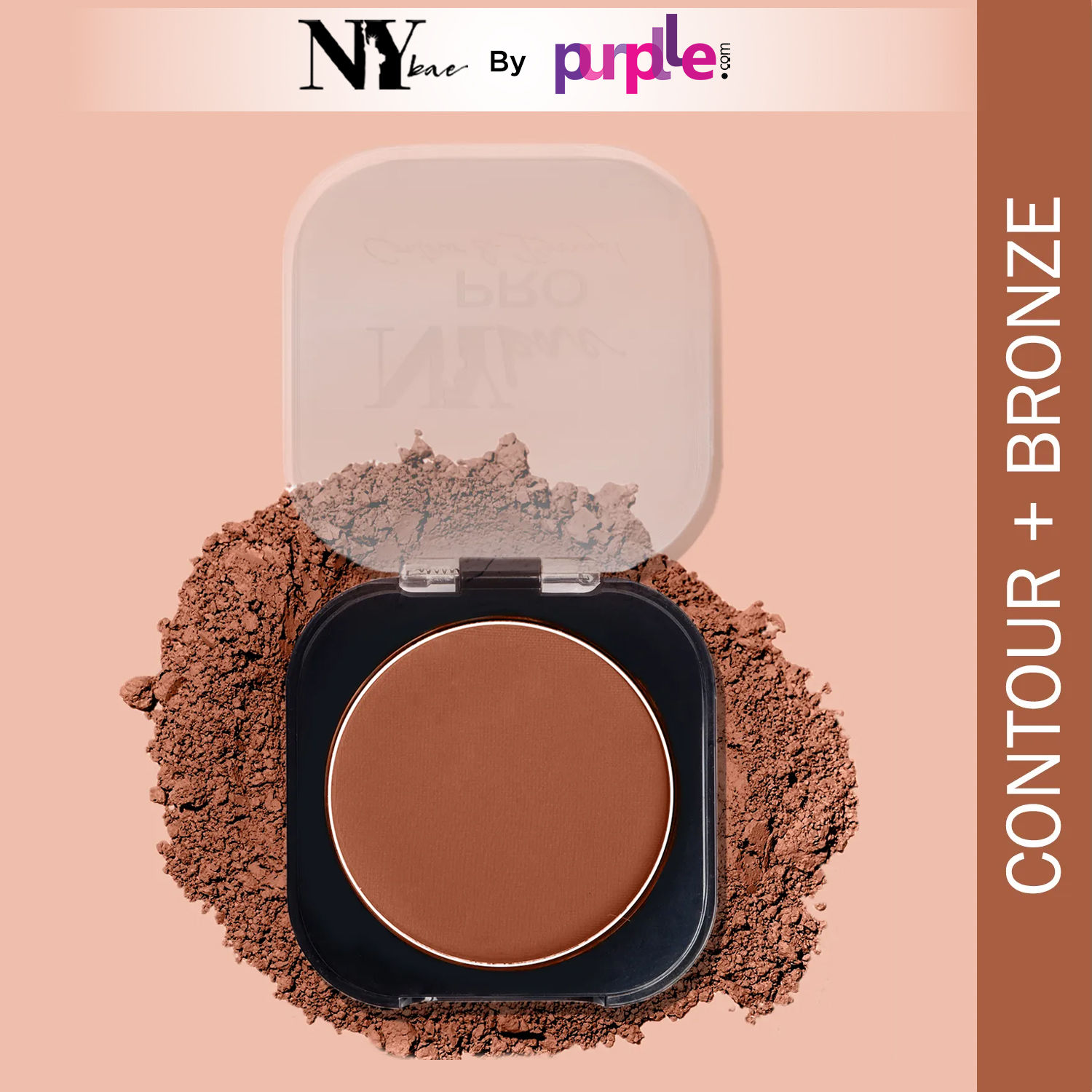 Buy NY Bae Pro Contour & Bronze - Nude Brown 02 (4 g) | 2 In 1 Powder | With Almond Oil & Vitamin E | Rich Colour | Super Blendable | Travel Friendly - Purplle