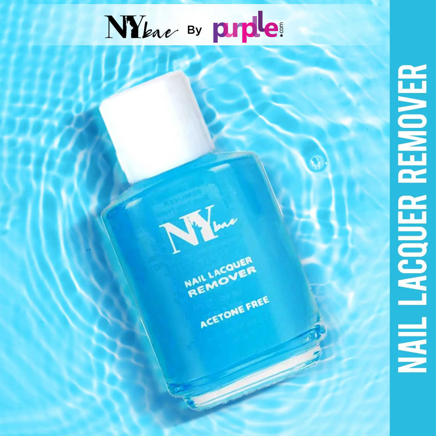 Buy NY Bae Nail Lacquer Remover - Blue (30 ml) - Purplle