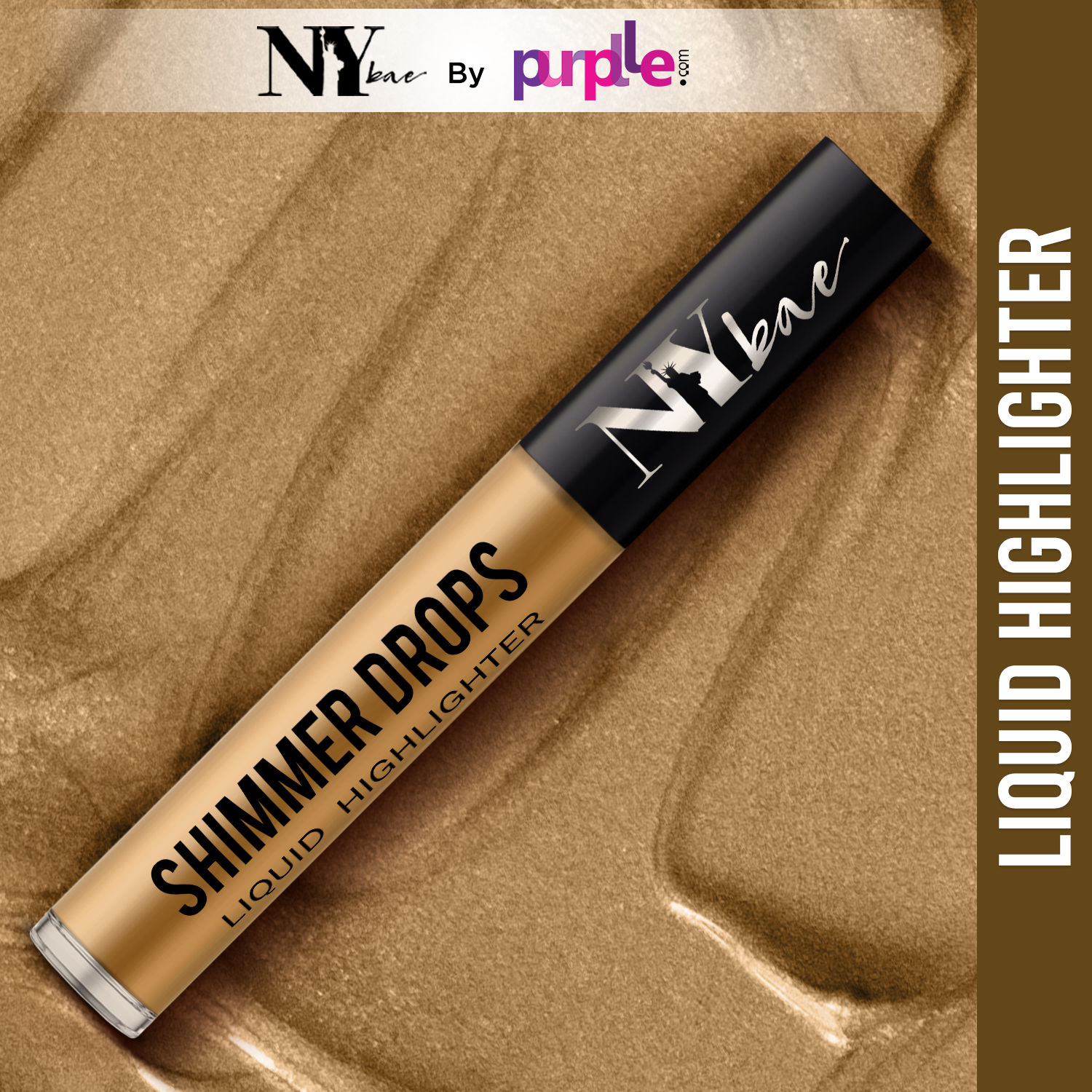 Buy NY Bae Shimmer Drops Liquid Highlighter - Bronze Babe 01 (3 ml) - Purplle