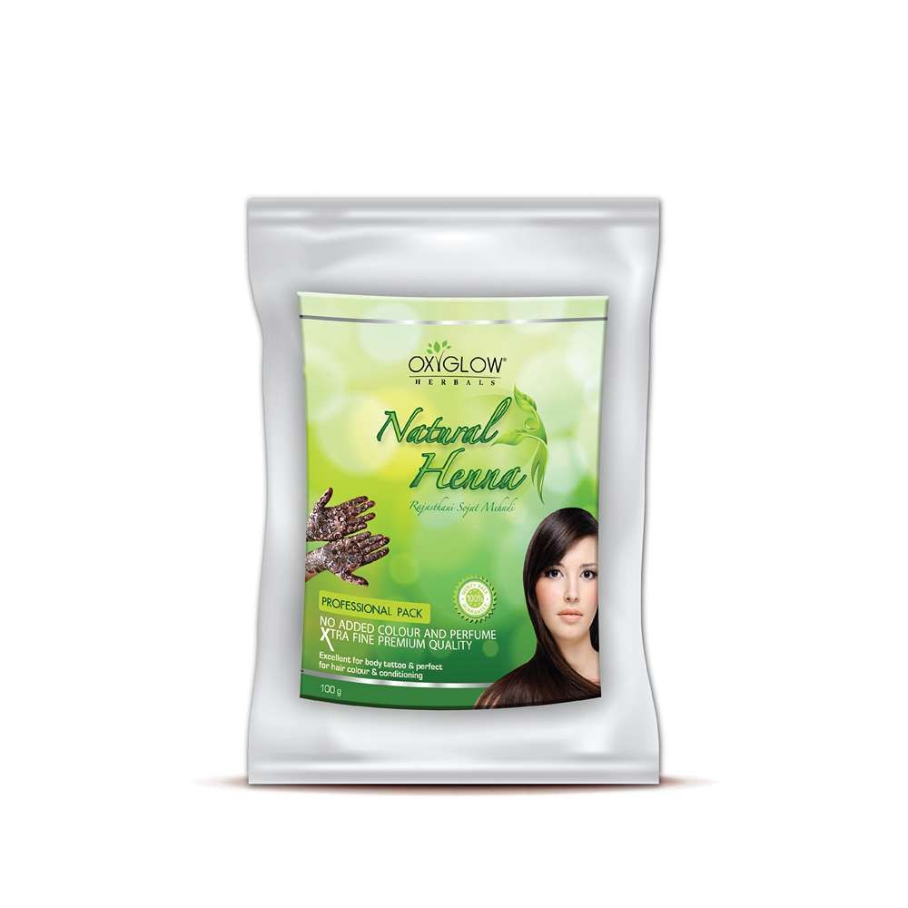 Buy OxyGlow Herbals Natural Henn Menhdi 100 Gram - Purplle
