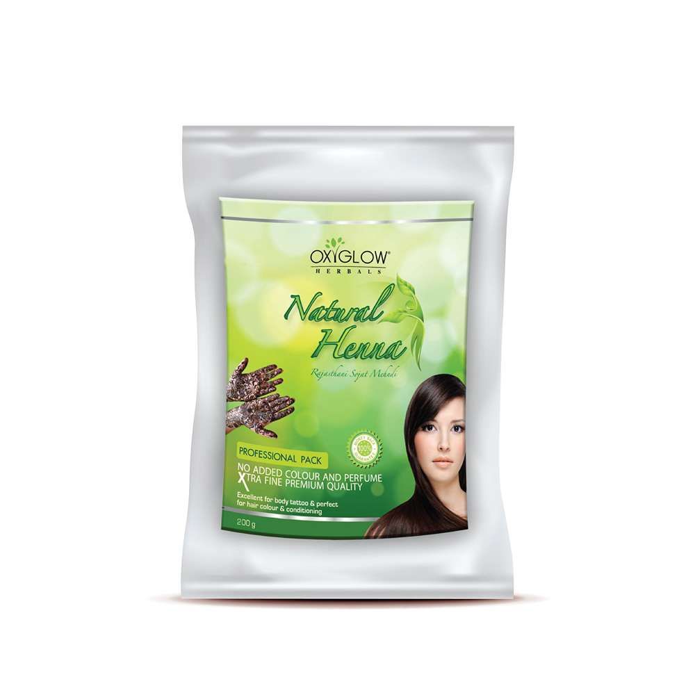 Buy OxyGlow Herbals Natural Henn Menhdi 200 Gram - Purplle