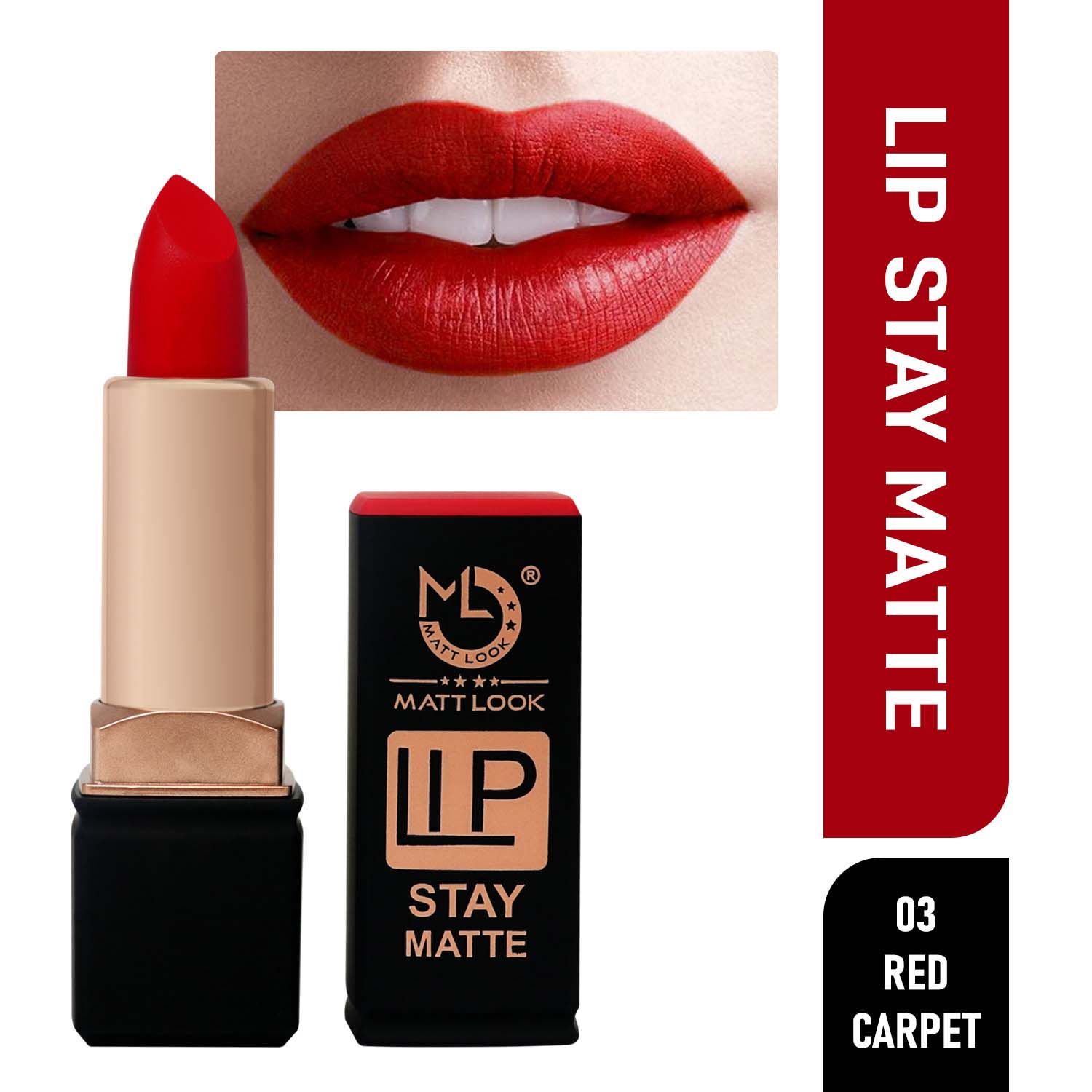 Buy Mattlook Stay Matte Lipstick, Red-Carpet (3.5gm) - Purplle