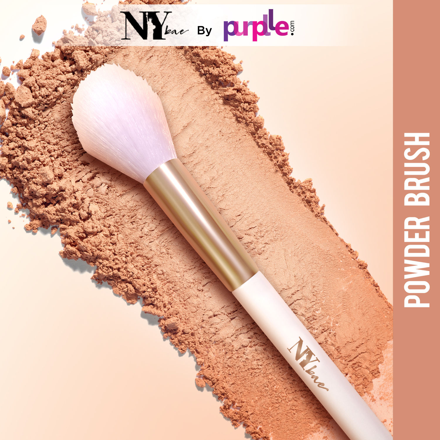 Buy NY Bae Pro Powder Brush | Multipurpose | Smooth Blending | Even Application | Fine & Soft Bristles - Purplle