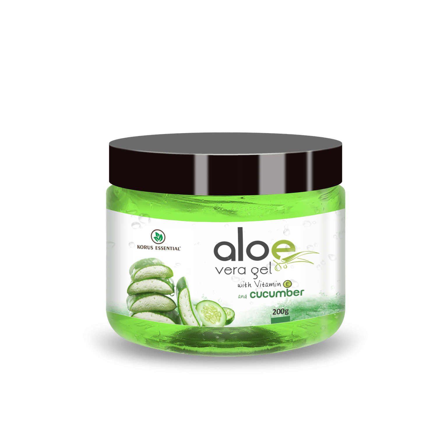 Buy Korus Essential Aloe Vera Gel with Cucumber and Vitamin E - 200g Pack - Purplle