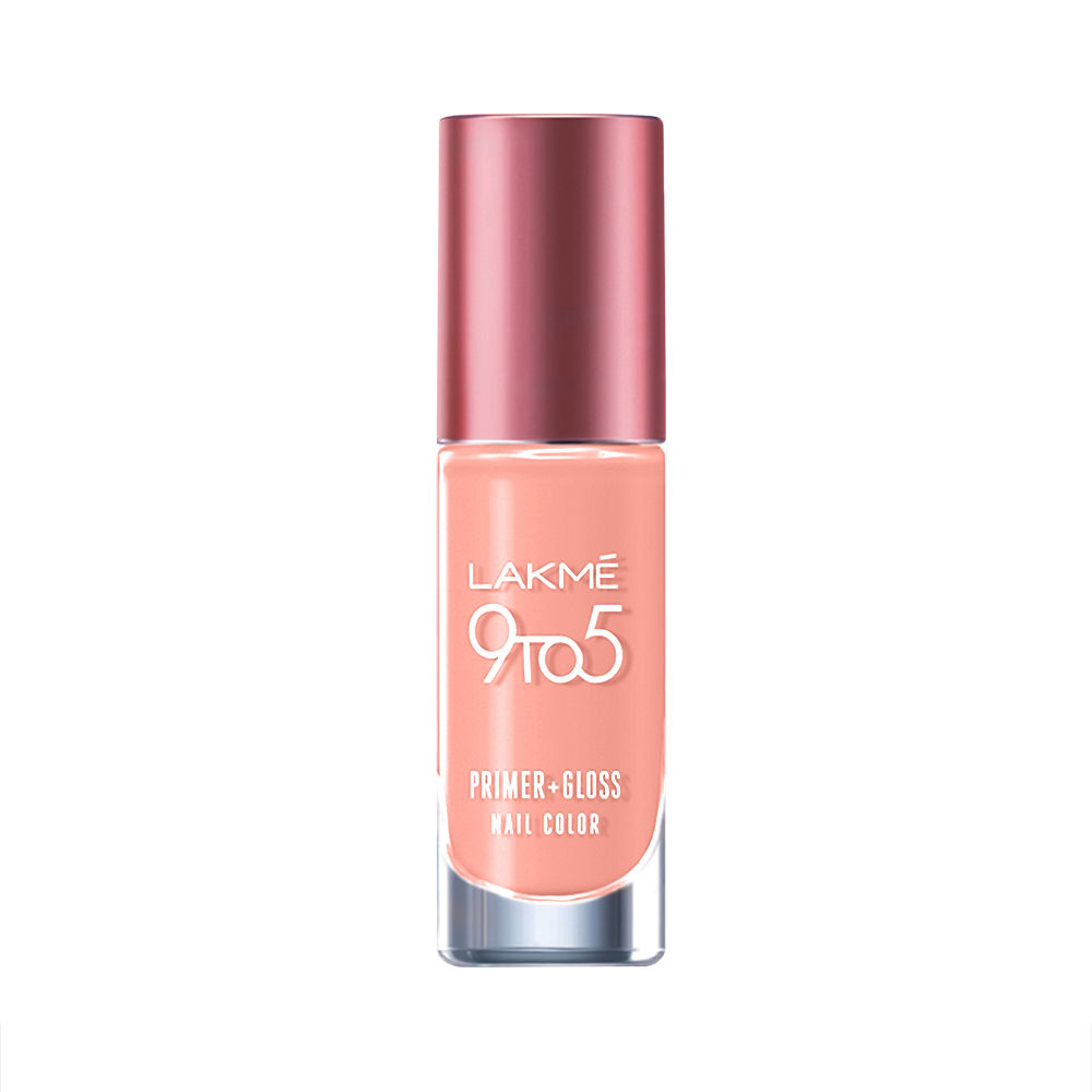 Buy Lakme 9to5 P+G Nail Candy Peach - Purplle