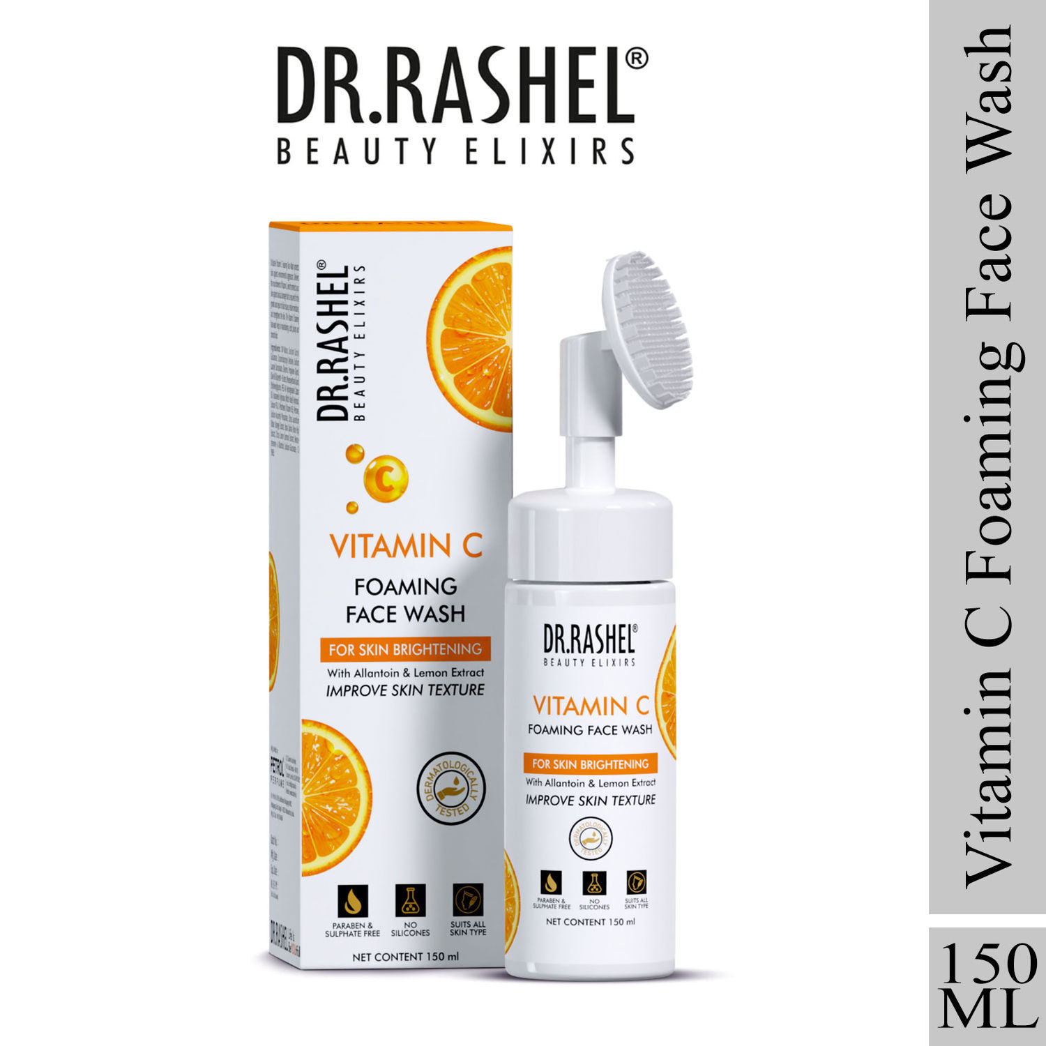 Buy Dr.Rashel Vitamin C Foaming Face Wash (150ml) - Purplle