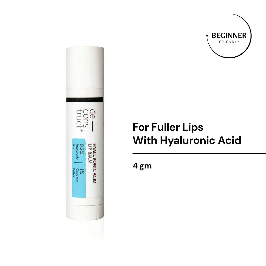 Buy Deconstruct Hyaluronic Acid Lip Balm for dry and chapped lips - 0.2% Hyaluronic Acid + 1% Cupuacu Butter(4 g) - Purplle