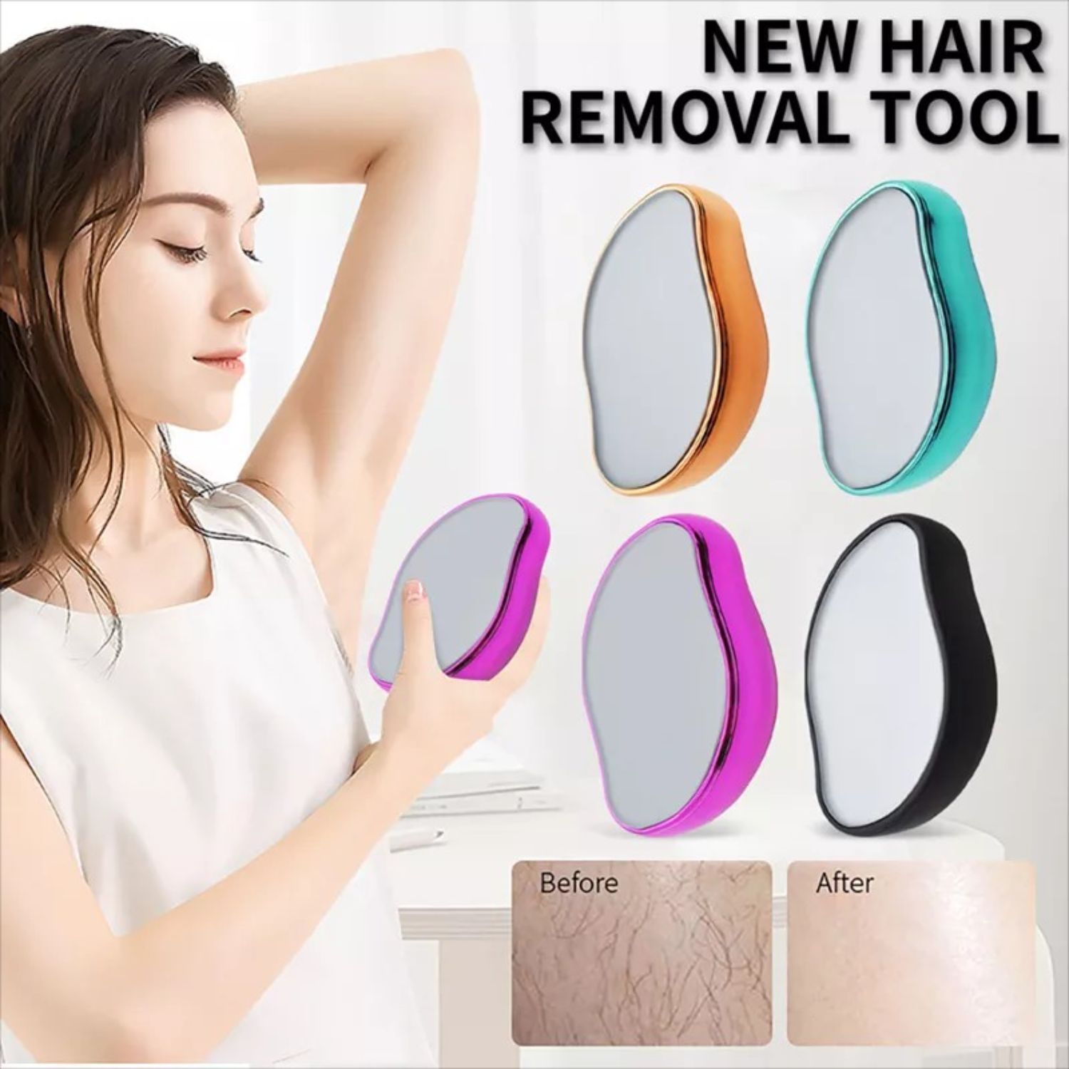 Trendzie Skin Care Hair Removal Eraser Physical Nano Glass Hair