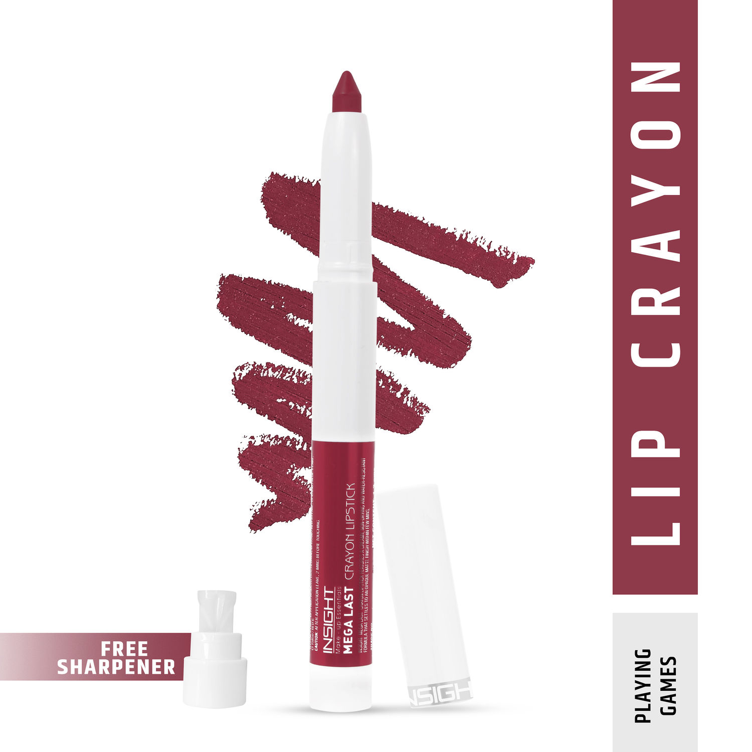 Buy INSIGHT COSMETICS MEGA LAST CRAYON LIPSTICK_PLAYING GAMES (18) - Purplle