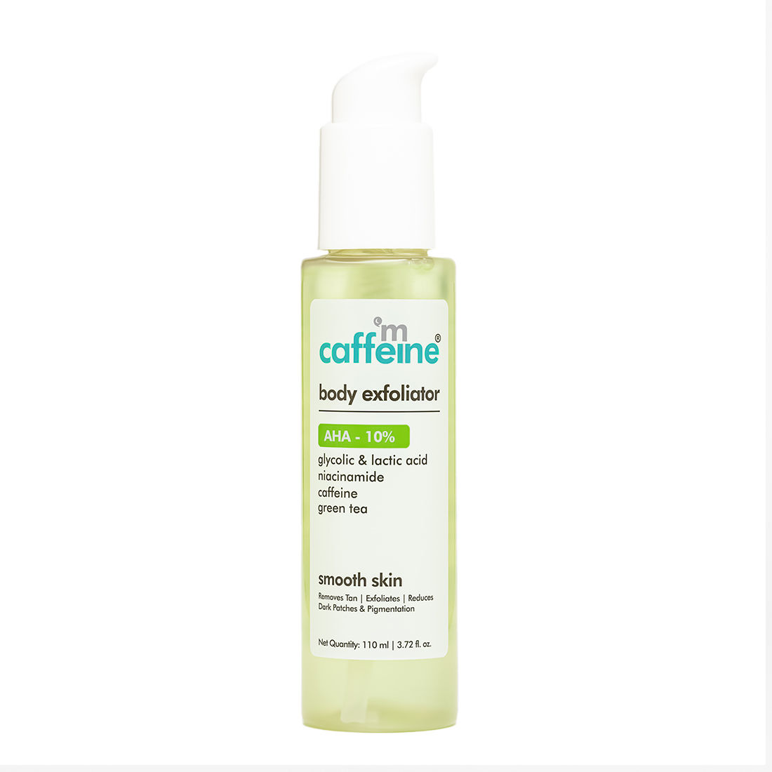 Buy mCaffeine Body Exfoliator With AHA- 10% & Green tea - Purplle