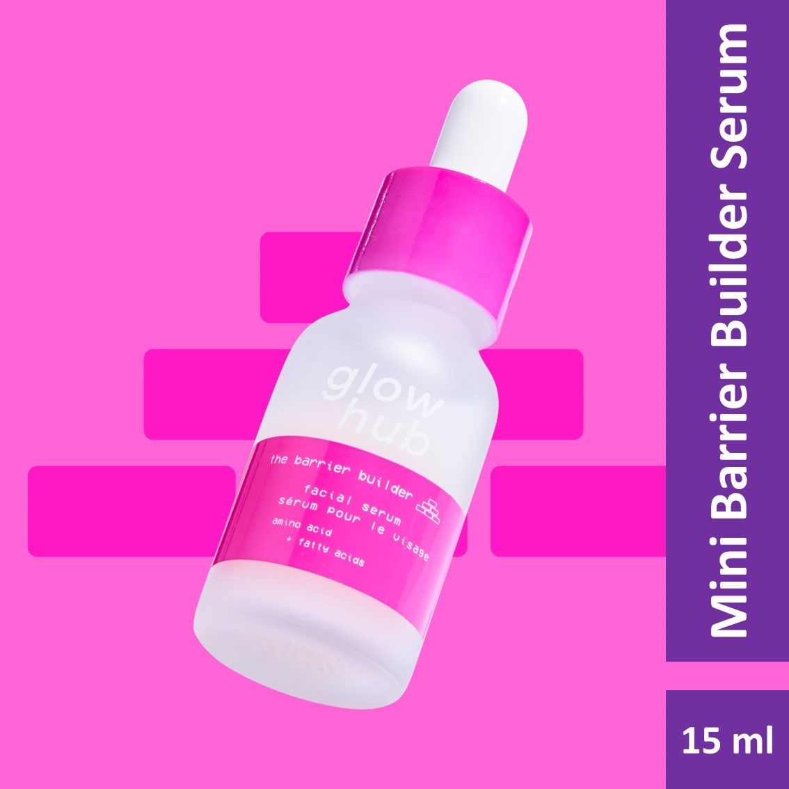 Buy Glow Hub | Mini Barrier Builder Serum (15ml) | Ceramides, amino & fatty acids | Soothing & Strengthening - Purplle