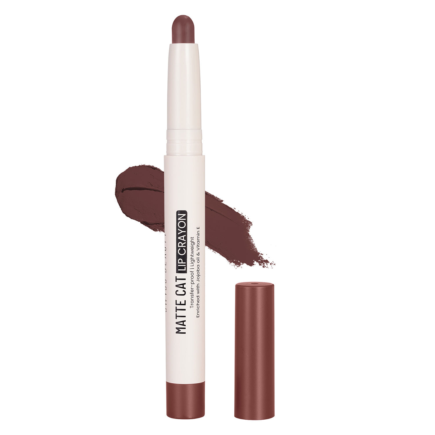 Buy Swiss Beauty Non-Transfer Matte Cat Lip Crayon | Water-Resistant | Long-Lasting 8 Hours Stay | Retractable Lip Crayon |Lighweight|Shade 20 Choclate Fudge 1.5 gm - Purplle