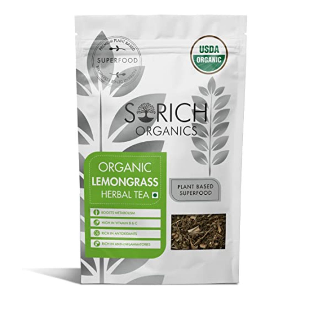 Buy Sorich Organics Lemongrass Herbal Tea 50 Gm - Organic Whole Loose Leaf Tea | Iced Tea | Good for Skin & Hair | High Antioxidants Tea | Boost Metabolism & Boosting Immunity | Weight Management - Purplle