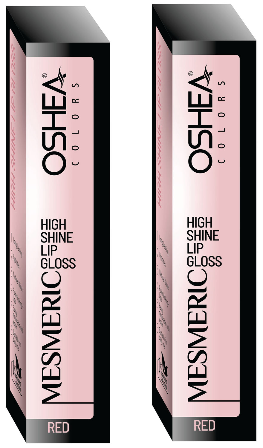 Buy Mesmeric High Shine Lip Gloss (Red) pack of 2 - Purplle