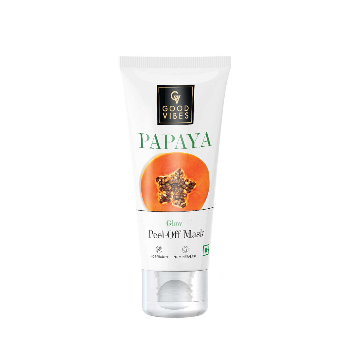 Buy Good Vibes Papaya Glow Peel Off Mask | Tan Removal Skin Lightening Hydrating | No Parabens No Sulphates No Mineral Oil (50 g) - Purplle