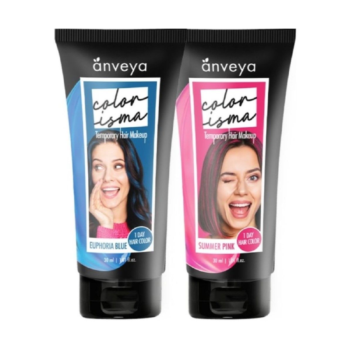 Buy Anveya Colorisma Euphoria Blue and Summer Pink, 30ml each - Purplle