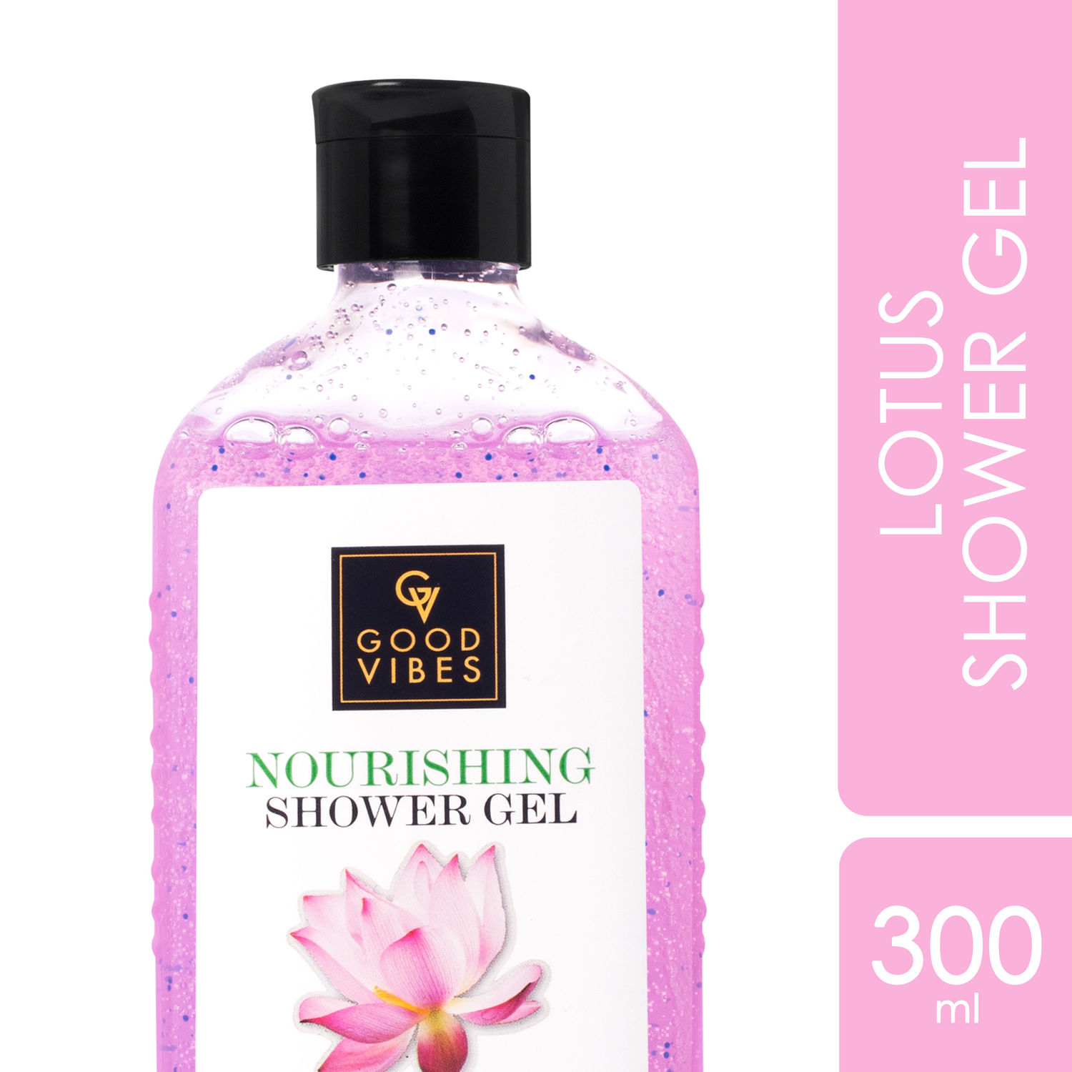 Buy Good Vibes Lotus Nourishing Shower Gel |(Body Wash) Moisturizing, Softening, Certified Fragrance (300 ml) - Purplle